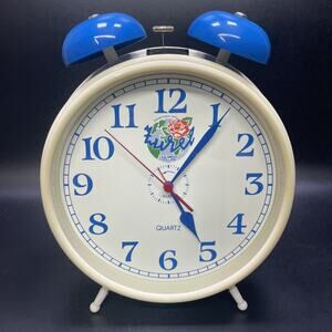 Rare 1970s Aalsmeer Flower Auction Commemorative Quartz Alarm Clock Japan WORKS